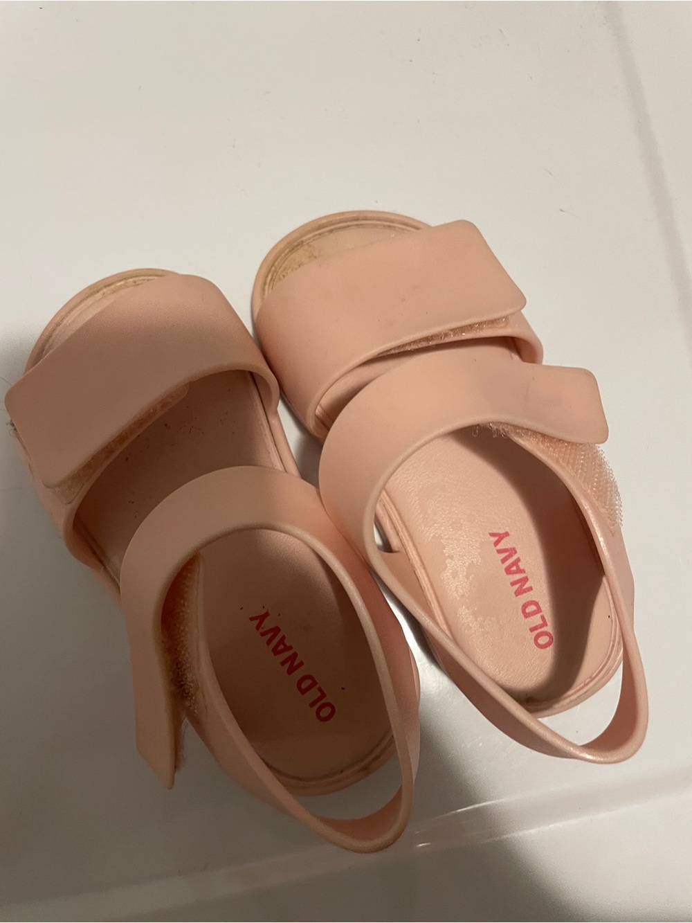 Old Navy Peachy Pink Kids Double-Strap Sandals